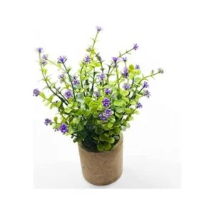 Svenee Mini plantas artificiales en maceta flores de_1