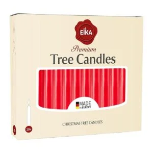 Eika Juego de 20 velas de cera de Navidad tradicionales_7