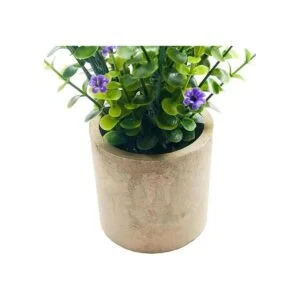 Svenee Mini plantas artificiales en maceta flores de_5