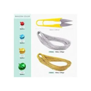 Swpeet Kit surtido de 403 cascabeles de Navidad coloridos_2