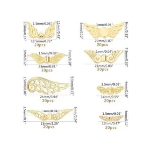 PH PandaHall 160 dijes de ala de ángel de 8 estilos_3