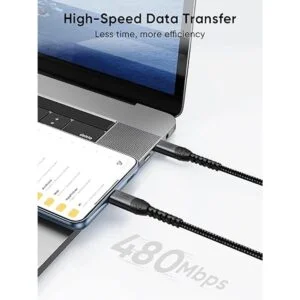 Cable USB C a USB C de carga rápida de 3A paquete de 2_4