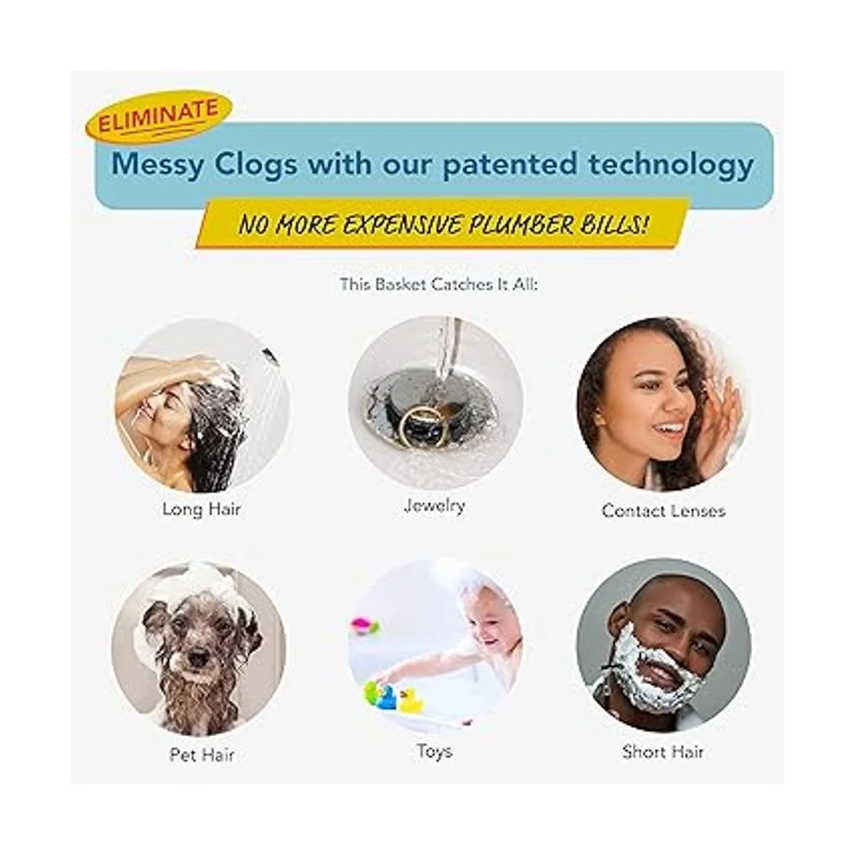 Drain Buddy Ultra Flo Tapón de fregadero de baño 2 en 1 y_4