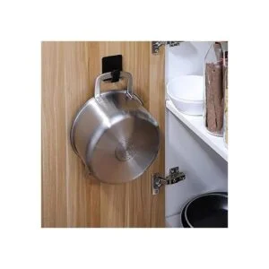 Taozun Ganchos adhesivos ganchos negros para toallas_4