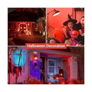 EDISHINE Paquete de 4 bombillas rojas bombilla LED A19_3