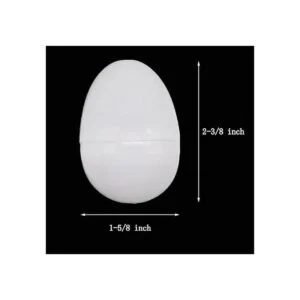 YTYKINOY 30 huevos de Pascua de plástico blanco en blanco_3
