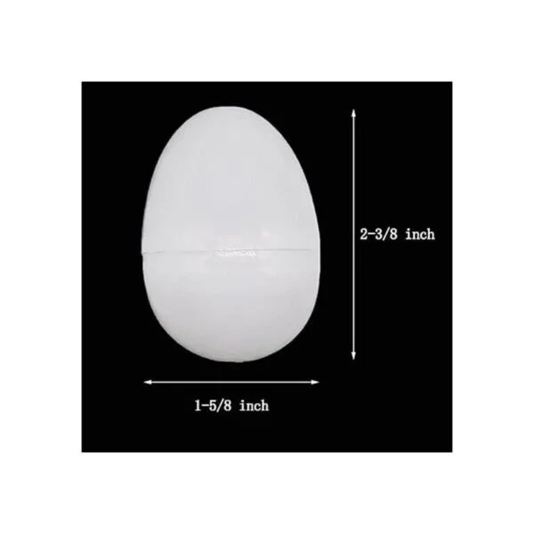 YTYKINOY 30 huevos de Pascua de plástico blanco en blanco_3