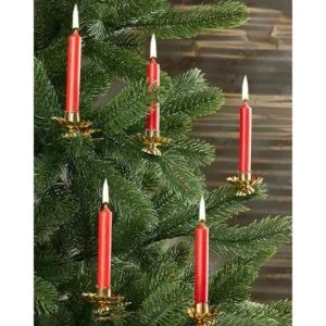 Eika Juego de 20 velas de cera de Navidad tradicionales_5