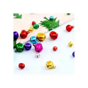 Swpeet Kit surtido de 403 cascabeles de Navidad coloridos_7