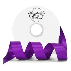 Humphreys Craft Cinta de satén de doble cara púrpura_1
