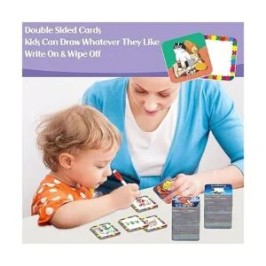 Hebayy 36 pares de tarjetas de memoria a juego de animales_3