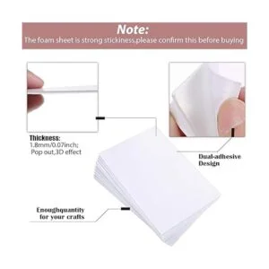 24 hojas de espuma de doble cara pegajosa doble adhesivo_3