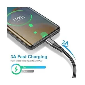 Cable USB tipo C de carga rápida 3 unidades de 10 pies de_3