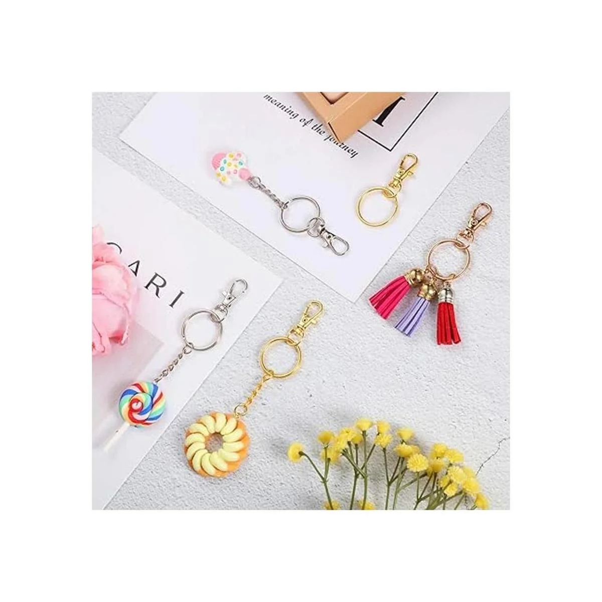 Juego de 100 cierres giratorios de 50 piezas de ganchos de_3