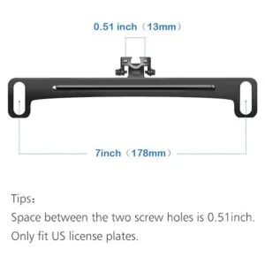 Soporte de placa de matrícula para cámara de respaldo_2