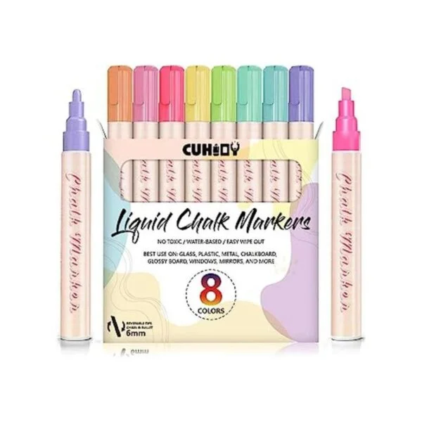 CUHIOY Marcadores de tiza para letreros de pizarra_1