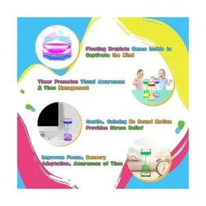 Cucue Liquid Motion Bubbler Colorido líquido reloj de_5