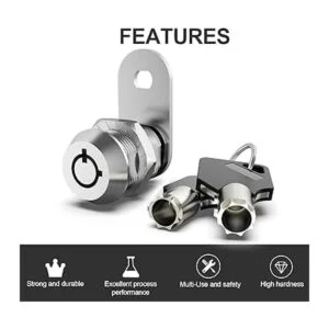 Paquete de 2 cerraduras de leva con llave igual_3
