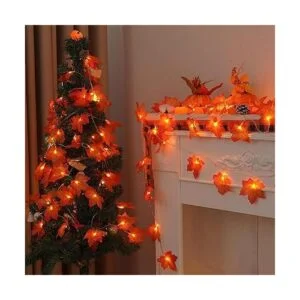 YEGUO Guirnalda de otoño iluminada con decoración de_6