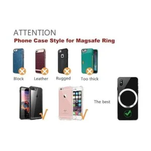 WYNK Cargador inalámbrico magnético anillos de metal_6