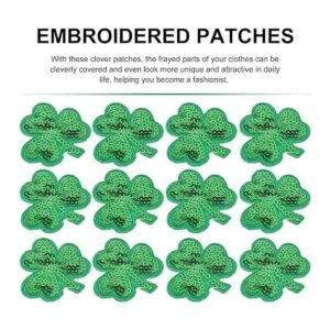 TOYANDONA 20 piezas de lentejuelas trébol plancha en_3