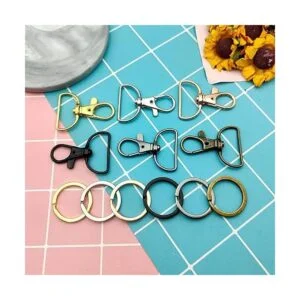 60 ganchos giratorios con llaveros ganchos de metal para_7
