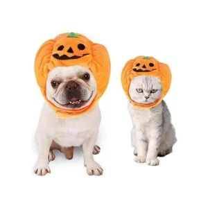 ANIAC Gorro de Halloween para perro gatito calabaza_5