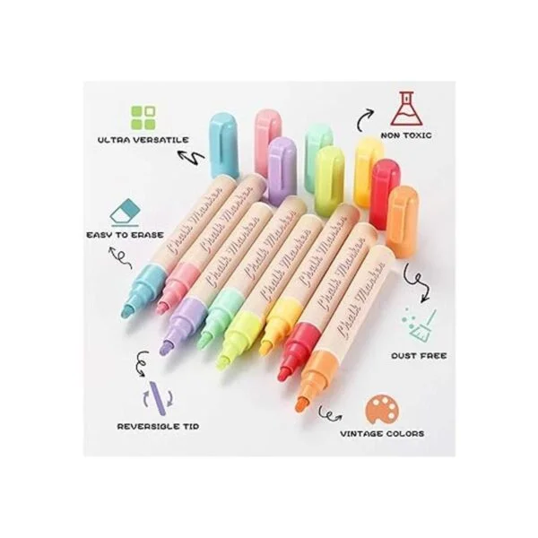 CUHIOY Marcadores de tiza para letreros de pizarra_2