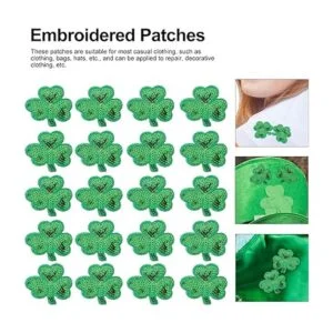 TOYANDONA 20 piezas de lentejuelas trébol plancha en_4