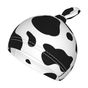 Manta de bebé con estampado de vaca para recién nacidos_4