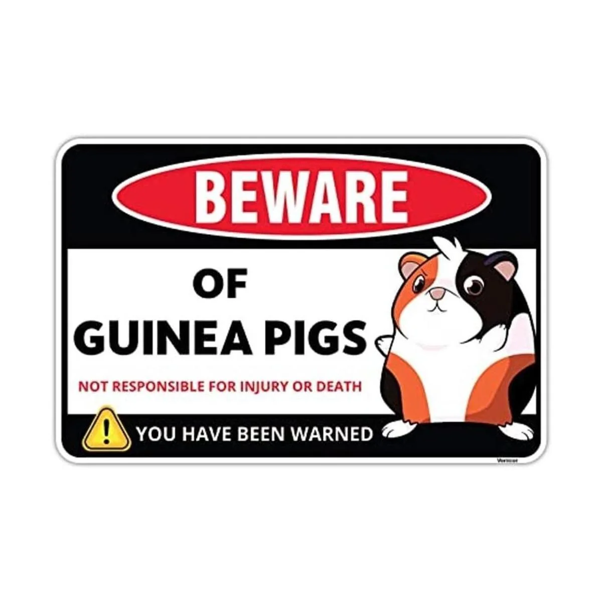 Venicor Letrero decorativo de conejillo de indias 8 x 12_1