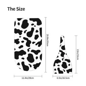 Manta de bebé con estampado de vaca para recién nacidos_5