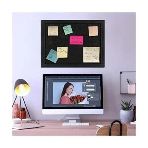 TORASO Tablero de anuncios de corcho con fieltro tablero_4