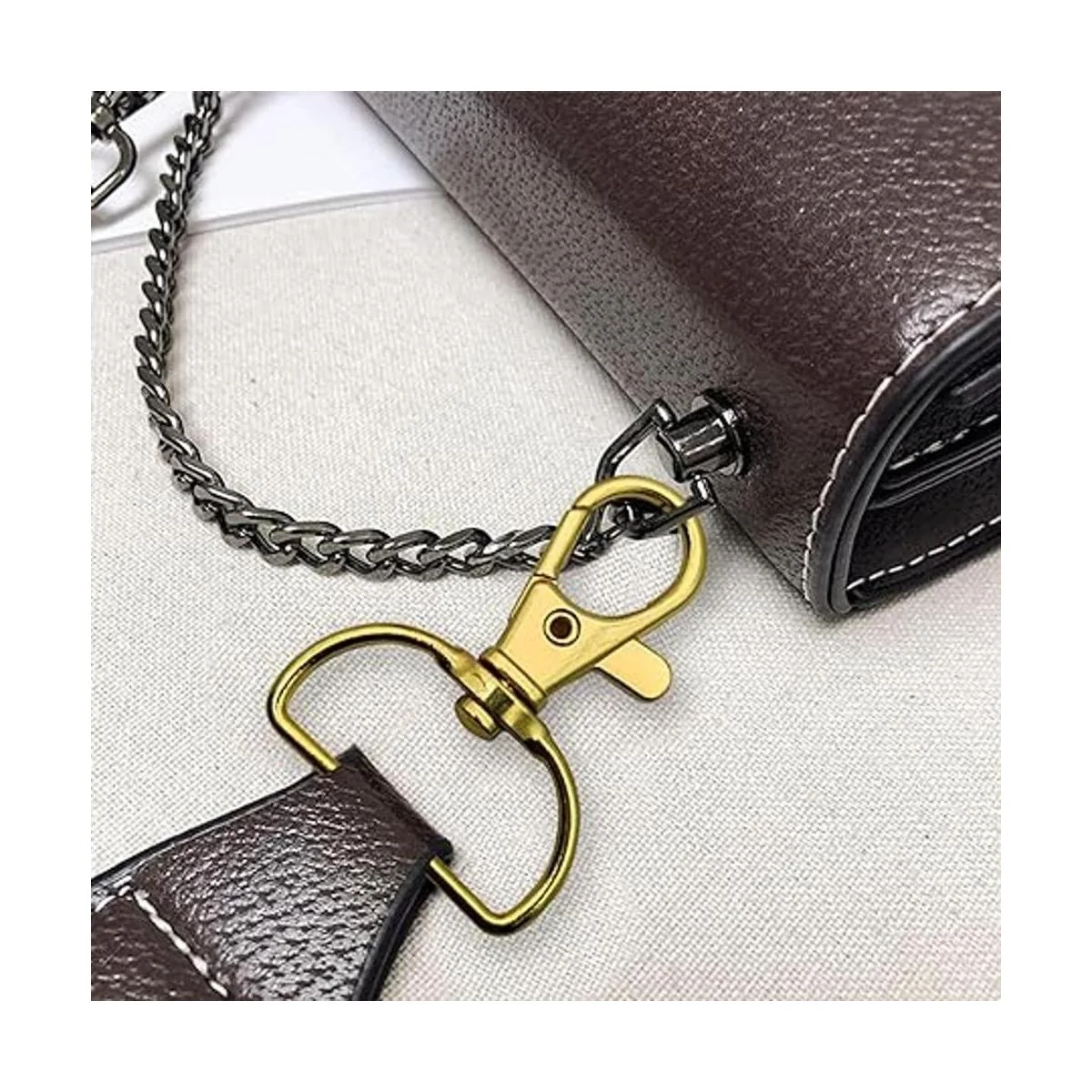 60 ganchos giratorios con llaveros ganchos de metal para_6