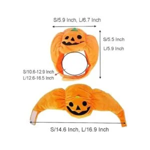 ANIAC Gorro de Halloween para perro gatito calabaza_4