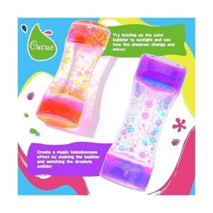 Cucue Liquid Motion Bubbler Colorido líquido reloj de_3