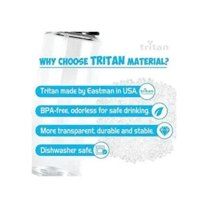 HomTune Bonita botella de agua con popote para niños en la_6