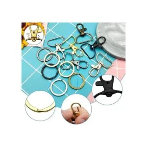 60 ganchos giratorios con llaveros ganchos de metal para_4