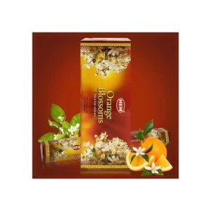 Paquete de palitos de incienso e incienso de azahar con_6