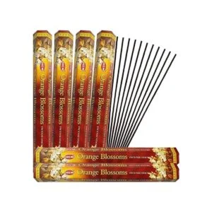 Paquete de palitos de incienso e incienso de azahar con_5