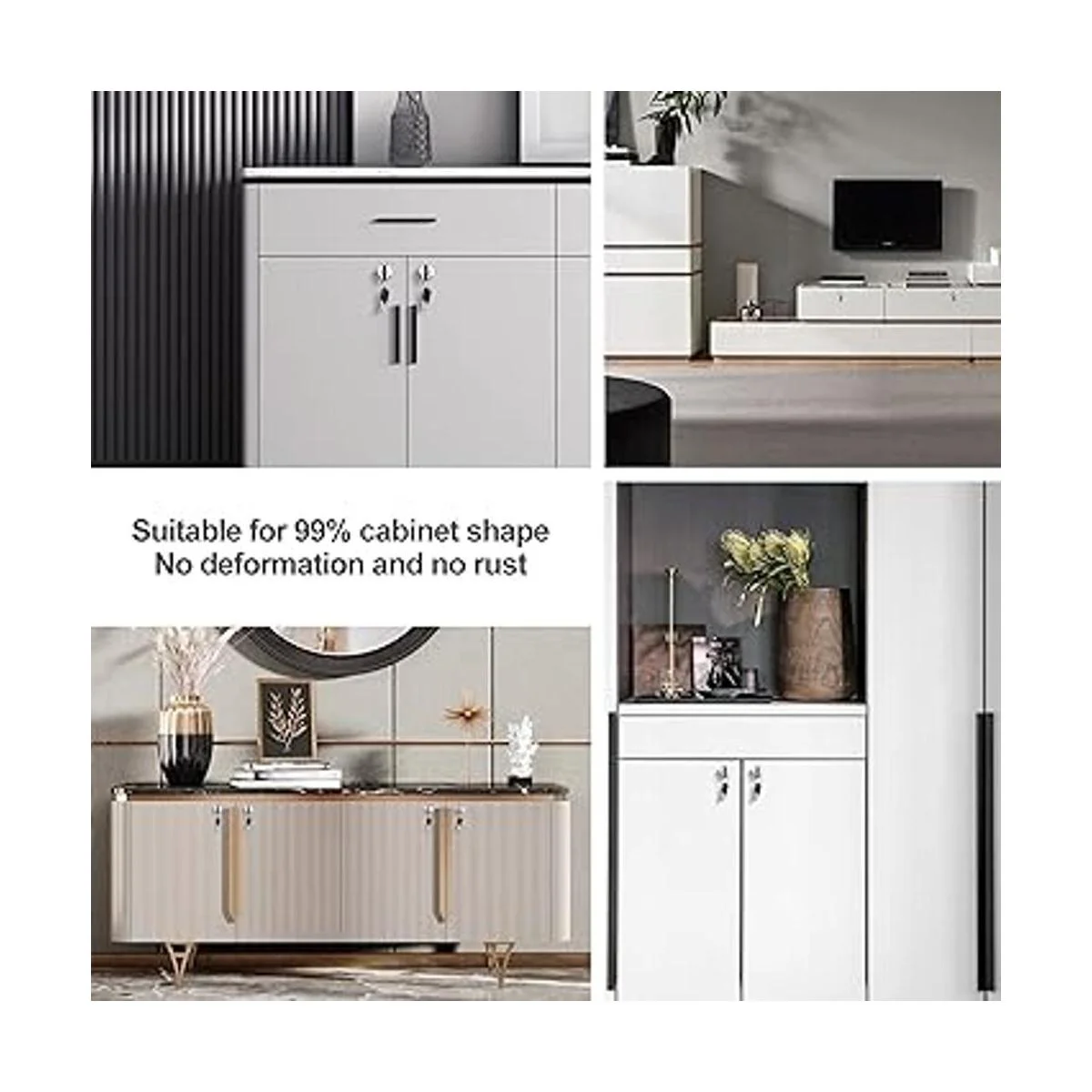 Paquete de 2 cerraduras de leva con llave igual_5