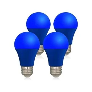 Bombilla LED de color azul base A19 E26 bombillas azules_1