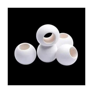 Aylifu Cuentas de madera natural 100 piezas de 0.787 in_5