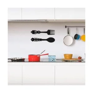 2 cucharas de metal para decoración de pared diseño de_3