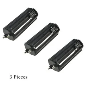 Hahiyo 3xAAA cilíndrico batería titular negro adaptador_6