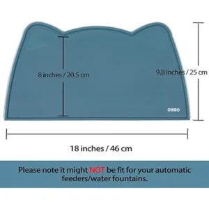 OHMO Tapete de comida para gatos impermeable de_2