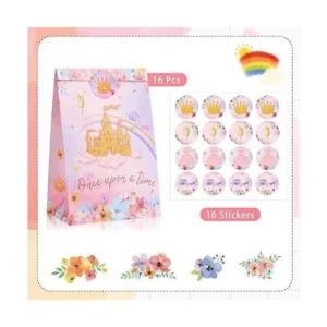 Juego de 16 bolsas de regalo para fiesta de princesa_2