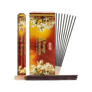 Paquete de palitos de incienso e incienso de azahar con_2