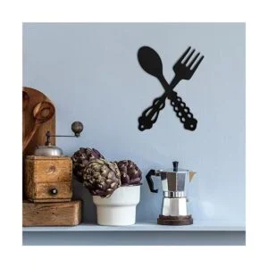 2 cucharas de metal para decoración de pared diseño de_4