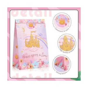 Juego de 16 bolsas de regalo para fiesta de princesa_4